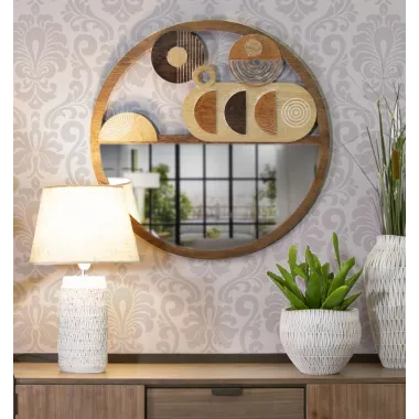 LUSTRO NA ŚCIANĘ BLOCK Ø 80X3 cm